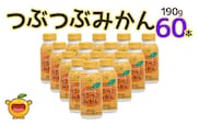 つぶつぶみかん 190g×60本 | ジュース 蜜柑 ミカン オレンジ 大分県 九州 津久見市 国産
