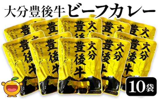 大分豊後牛ビーフカレー 10袋セット | レトルト 和牛 お惣菜 大分県 九州 津久見市 国産