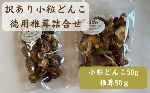 大分産訳あり小粒どんこ50ｇ・徳用椎茸詰合せ | 干ししいたけ 乾燥シイタケ 大分県 九州 津久見市 国産