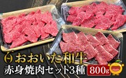 おおいた和牛 赤身焼肉セット3種(特選赤身250g  赤身300g 赤身カルビ250g) | 牛肉  黒毛和牛 大分県 九州 津久見市 国産
