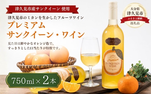 【数量限定】つくみ Premium SUNQUEEN WINE 2本 | ワイン サンクイーン 九州 大分県 津久見市