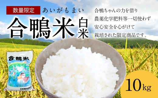 〈令和7年産〉合鴨米 白米 10kg【2025年10月上旬~2026年10月上旬発送予定】
