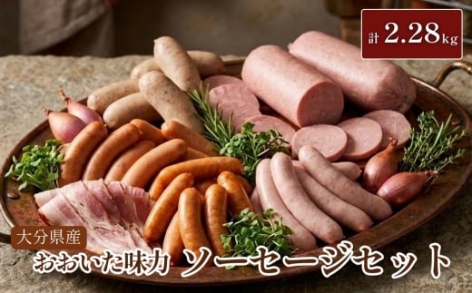 大分県産 おおいた味力 ソーセージセット 計2.28kg