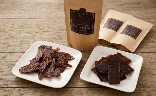 鹿肉100%ペットフード やまゴチ チップ モモ 50g 各1袋