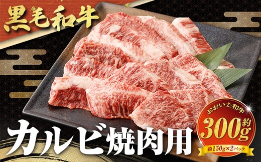 【黒毛和牛】 おおいた和牛/カルビ焼肉用 約300g(約150g×2)
