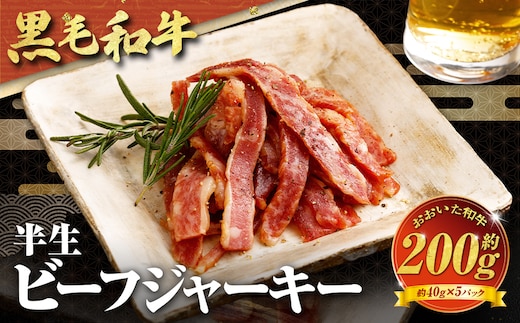 【黒毛和牛】 おおいた和牛/半生ビーフジャーキー 約200g(約40g×5P)
