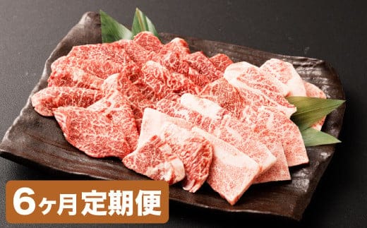 【6カ月定期便】【黒毛和牛】 おおいた和牛/カルビ&赤身 焼肉食べ比べセット(各約150g×2P)×6回 計約3.6kg