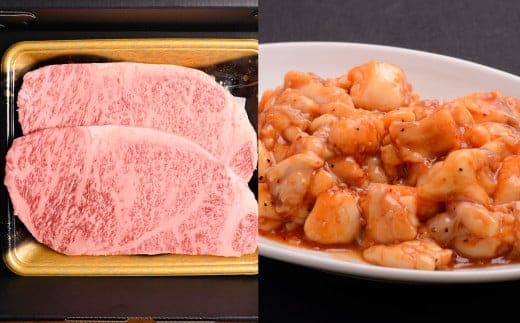 おおいた和牛 サーロインステーキ &ぷりぷり ホルモン (合計約 1kg )