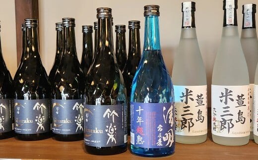 豊後清明十年超熟 25度720ml ・ 竹楽 25度720ml 各3本 計6本セット