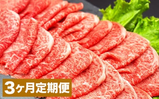 【3カ月定期便】 おおいた和牛 赤身 スライス 約400g 計約1.2kg