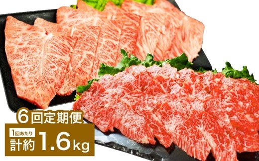 【6カ月定期便】 【上カルビ VS ミスジ 食べ比べ!】 おおいた和牛 上カルビ焼肉 ・ ミスジ焼肉 約1.6kg×6回 計約27.6kg