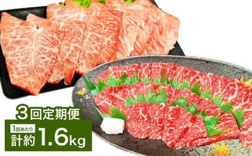 【3カ月定期便】 【赤身 VS ミスジ 食べ比べ!】 おおいた和牛 赤身焼肉 ・ ミスジ焼肉 約1.6kg×3回 計約4.8kg