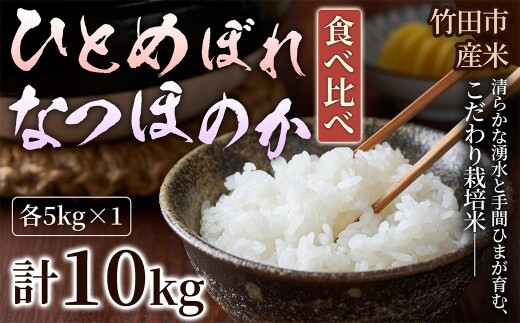 【 人気の2銘柄を食べ比べ！ 】 厳選国産米 2種セット 【 ひとめぼれ × なつほのか 】 （ 各5kg 計10kg ）