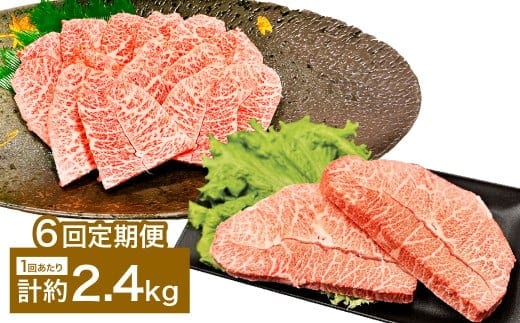 【6カ月定期便】 【ミスジたっぷり食べ比べ!】 おおいた和牛 ミスジ焼肉 ・ ミスジステーキ 約2.4kg×6回 計約14.4kg