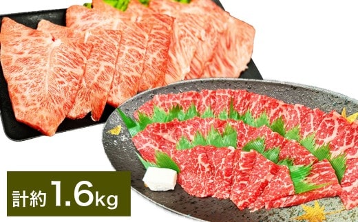 【赤身 VS ミスジ 食べ比べ!】 おおいた和牛 赤身焼肉 ・ ミスジ焼肉 各約800g(約400g×2) 計約1.6kg