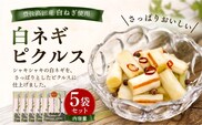 白ネギピクルス 5袋（60g/袋） | ピクルス 長ねぎピクルス 漬物 酢漬け 化学調味料無添加 大分県 豊後高田市