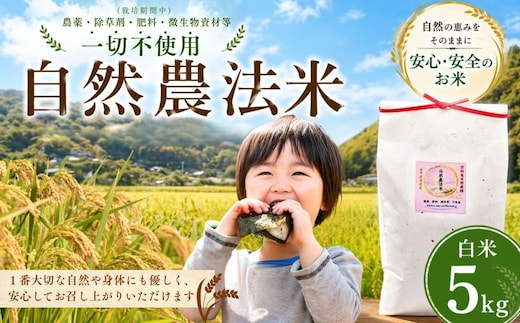【大分県産】 自然農法 白米 5kg