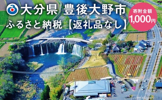 140-655 豊後大野市への寄付(返礼品はありません)1口 1,000円