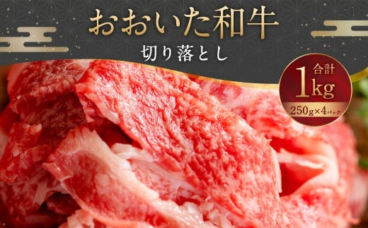 093-1011 おおいた和牛 切り落とし 1kg(250g×4パック)