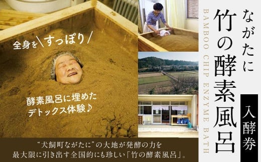 102-499 犬飼町ながたに「 竹の 酵素風呂 」入酵券 酵素 風呂 デトックス