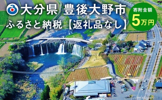 140-658 豊後大野市への寄付(返礼品はありません)1口 5万円