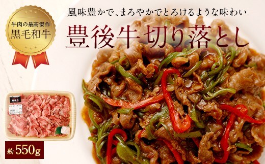 074-376 豊後牛 切落とし (小間切れ) 約550g 牛肉