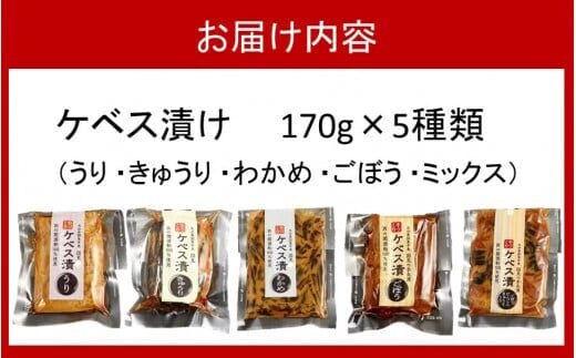 とっておきの母の味 国見の奈良漬け「ケベス漬け」170g×5種類_2106R