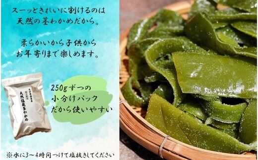 やわらか天然茎わかめ1.5kg（250g×6P）_2229R | dショッピングふるさと