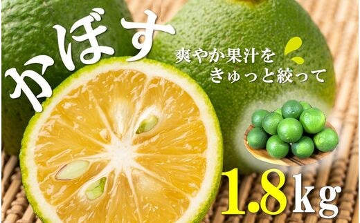 【先行予約】素材を活かす名脇役 大分県産かぼす1.8kg_2254R