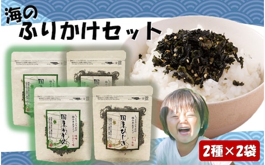＼雑誌で紹介されました！／ご飯が進む！海のふりかけ4袋（ わかめ ×2P ひじき×2P）_2517R