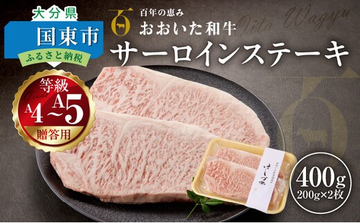 【贈答用】A4～A5等級おおいた和牛サーロインステーキ400g（200g×2枚）_2421R