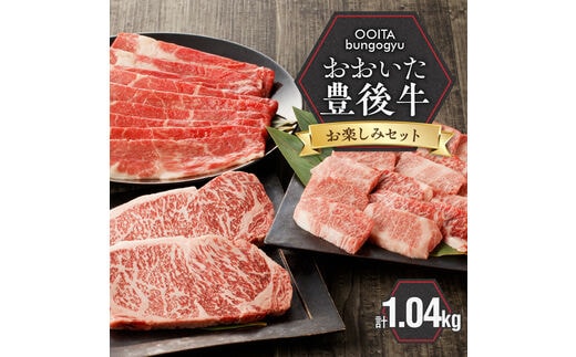 【豊後牛／お楽しみセット】 カルビ焼肉用 ＆ 赤身すき焼き用 & 霜降りサーロインステーキ_2186R
