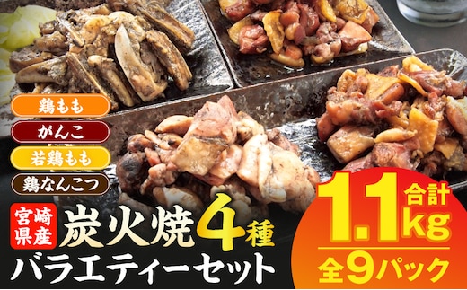 宮崎名物 炭火焼4種バラエティーセット 9パック_M046-003_02