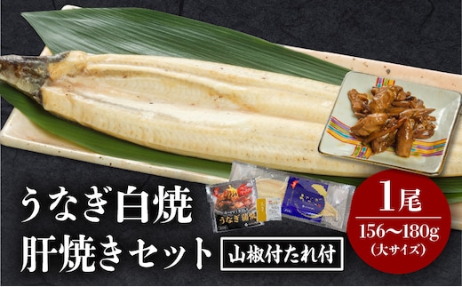 うなぎ白焼(大サイズ)・肝焼きセット_M069-022