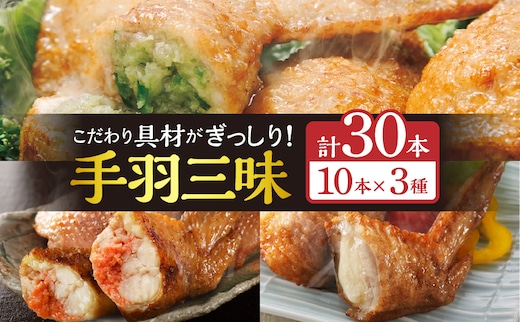 手羽先3種セット(手羽先餃子・手羽先明太・手羽先チーズ)各10本入り_M025-001-02