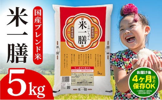 国産ブレンド米 「米一膳」5kg_M181-006-01-jul