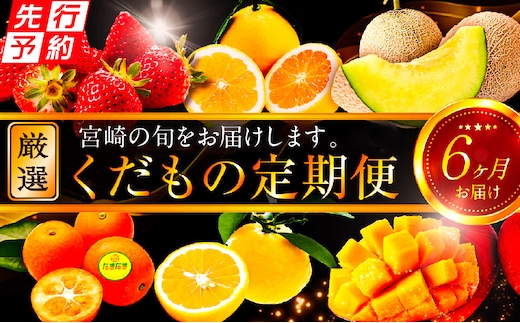 《2026年発送先行予約》【数量・期間限定】青果店厳選！「6ヶ月お届け！くだもの定期便Vol.1」_M153-T025