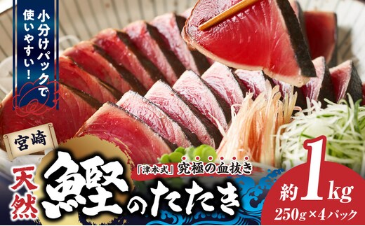 宮崎市獲れ！天然カツオのたたき_M396-001