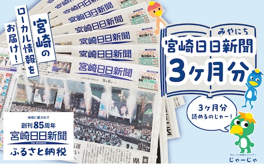 宮崎日日新聞 3ヶ月分_M366-001-02