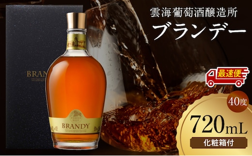 【最速便】雲海葡萄酒醸造所 ブランデー 720ml_M375-005-02-2W