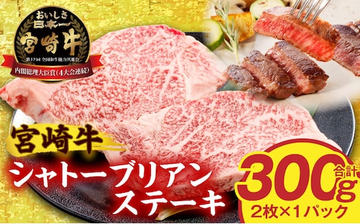 宮崎牛シャトーブリアンステーキ2枚 合計300g_M389-005