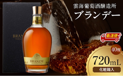 【最速便】雲海葡萄酒醸造所 ブランデー 720ml_M375-005-02-2W