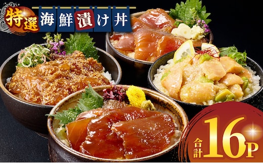 海鮮漬け丼セット 合計16パック_M416-001-04