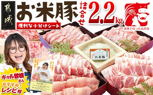 お米豚2.2kgセット_14-3101