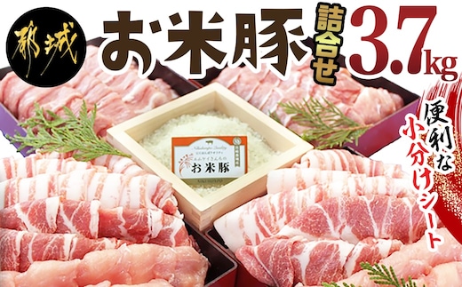 お米豚3.7kgセット_23-3101