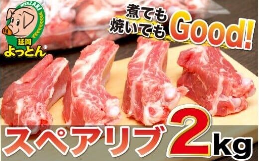 延岡よっとん スペアリブ2kg N003-YB345