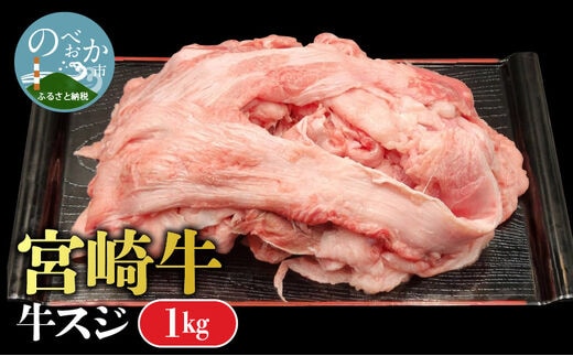 宮崎牛 牛すじ 1kg N0140-YA1102