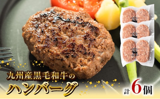 九州産黒毛和牛のハンバーグ(100g×2個入り)×3パック N0105-YA0303