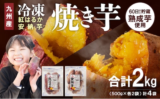 安納芋･紅はるか焼き芋500g各2袋 N0152-YA0180