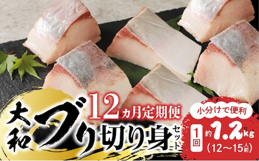 【12ヶ月定期便】大和海商大和ブリの切り身たっぷりセット N072-YH053